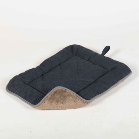 DGS Pet Products Chenille Pet Sleeper Cushion Extra Extra Large Blue/Grey 30" x 48" x 1" (Color: Blue/Grey, size: Extra Extra Large)