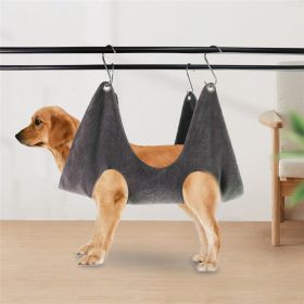 Pruning Small And Medium-sized Dogs And Cats Thickened Pet Beauty Hammock (Option: Gray-S)